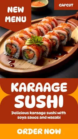 Food Sushi New Menu Instagram Story