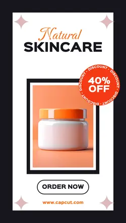 Natural Skincare ads instagram story