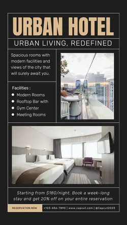 Minimalist Hotel Promotion Instagram Story