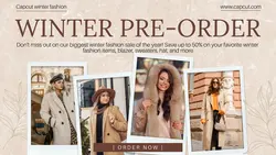 Brown Winter Fashion Promotion Cover Facebook