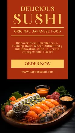 Sushi Japanese Food Promotion Instagram Story