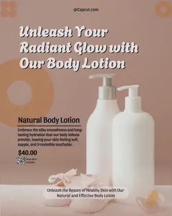 body lotion promo instagram post