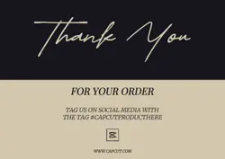 Non-Marketing bussines thank you cards