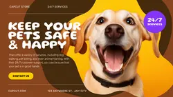 Pet Service Promotion Twitter Post