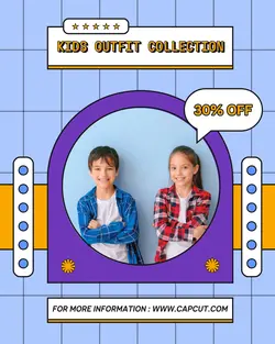 Kids Fashion Brand Item Sale Instagram Post