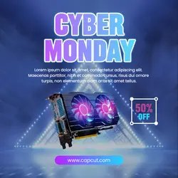Cyber Monday Electronic Promotion Instagram Post