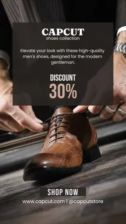 Fashion Promotion man shoes Instagram Story