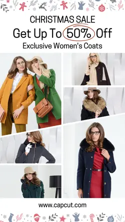 Christmas Sale Exclusive Women's Coats 6 Multi-Product Image TikTok