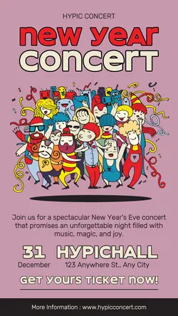 New Year Concert Promotion Instagram Story
