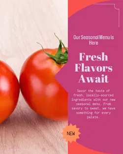 Foods & Beverage Menu
