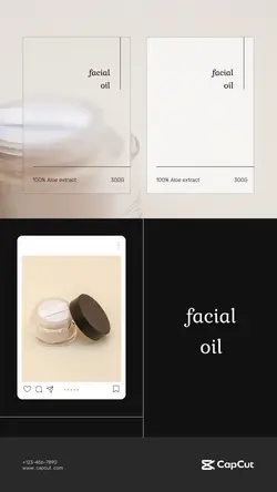 Beauty Face slimming Product display Minimalist
