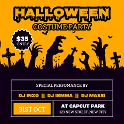 Halloween Costume Party Instagram post