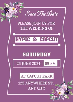 Non-marketing Personal Occasions Wedding Invitation