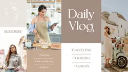 Daily Vlog Channel Youtube Thumbnail