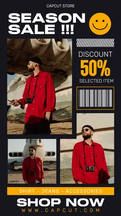 3 multi-product image man's clothes PROMOTION SALE