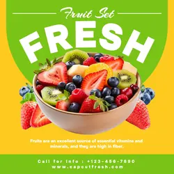 Fresh Fruit Product Display Instagram Post