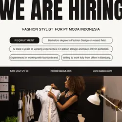 Hitam Minimalist Hiring Instagram Post
