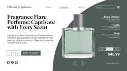 Perfume DIsplay Green UI Facebook Cover