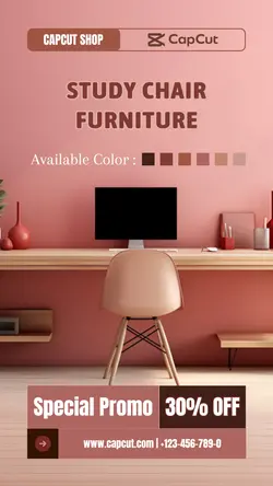 Study Chair Furniture Minimalist Promotion Instagram Story