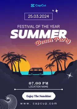 Summer Party Event Post