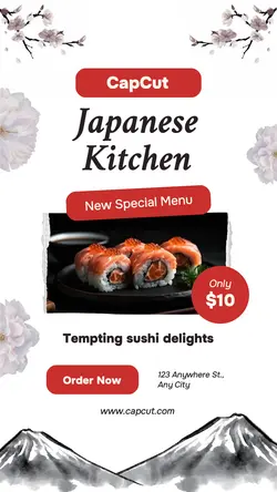 Japanese Food Promotion Instagram Story