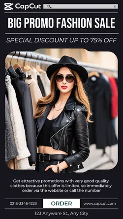 Big Promo Fashion Sale Instagram Story