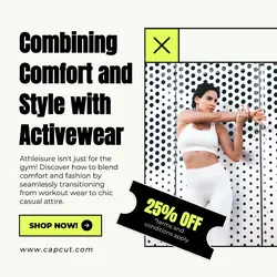 White Modern Sportwear Promotion Instagram Post