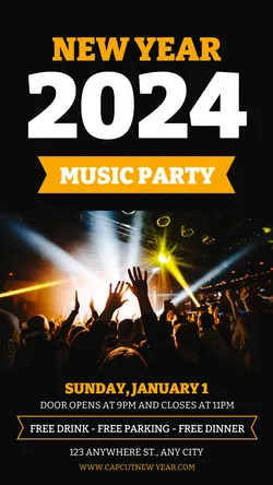 New Year Party Instagram Story