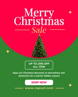 Christmas Sale Promotion Instagram Post