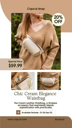 Fashion Industry Waistbag Leather Promotion Tiktok