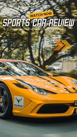 Sports Car Review Youtube Thumbnail