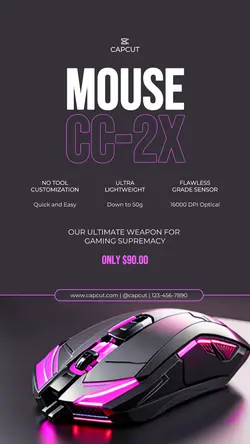 Electronic Gaming Mouse Promotion Instagram Story