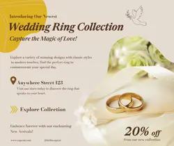 wedding Ring New Arrivals promotion Facebook Post
