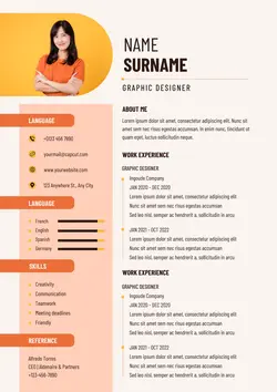 Business Graphic Designer Resume Minimalist