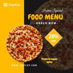 Italian Food Menu Instagram Post