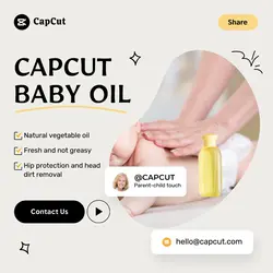 Maternal and infant care Baby oil Online event cute