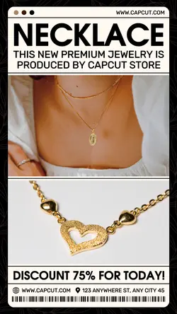 2 Multi-product Image Necklace Jewelry Promotion Instagram Story