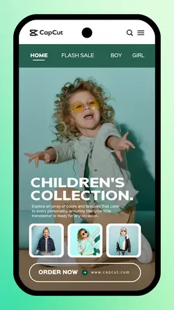4 Multi-product Image + Children's Clothes Product Display