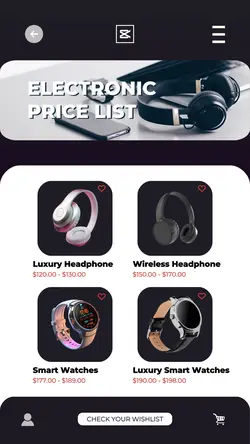 Electronic Pricelist Instagram Story