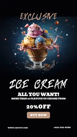 Food Ice Cream Instagram Story