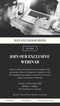 Business Webinar Promotion Instagram Story