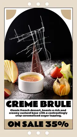 Food Creme Brule On Sale Instagram Story