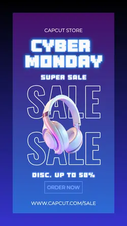 Cyber Monday promotion instagram story