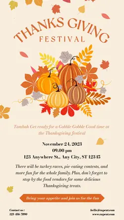 Thanksgiving Festival TikTok Post