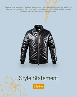 Clothing & Shoes Menu
