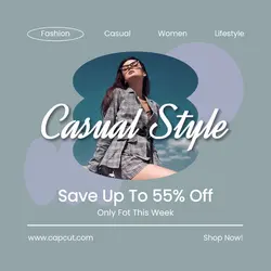 Fashion Casual Women Promotion Instagram Post