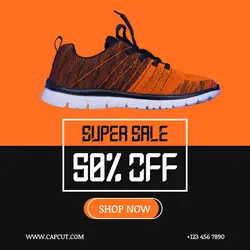 Sneaker Super Sale Promotion LinkedIn Post