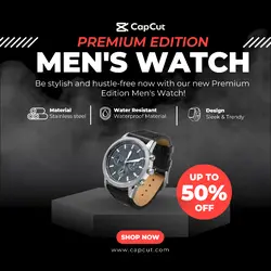 Premium Men's Watch IG Template