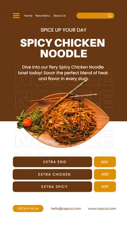 Food Spicy Noodle Promotion  Instagram Story