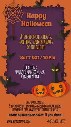 Halloween Costume Party Instagram story